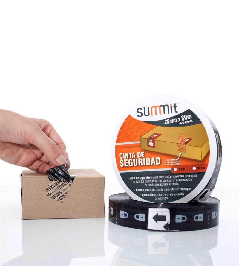 Cintas de seguridad negra para delivery - ecommerce (Pack x 7) - Imagen 4