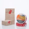 CINTA DE SEGURIDAD ROJA TAMPER EVIDENT DOMCILIOS DELIVERY