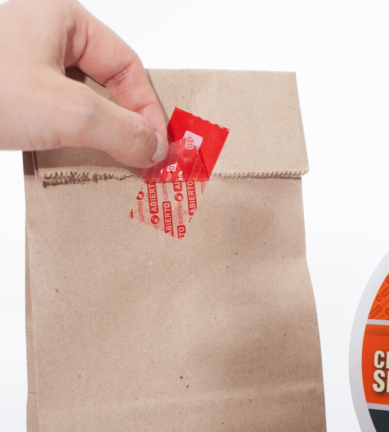 Cintas de seguridad roja para delivery - ecommerce (Pack x 7) - Imagen 3