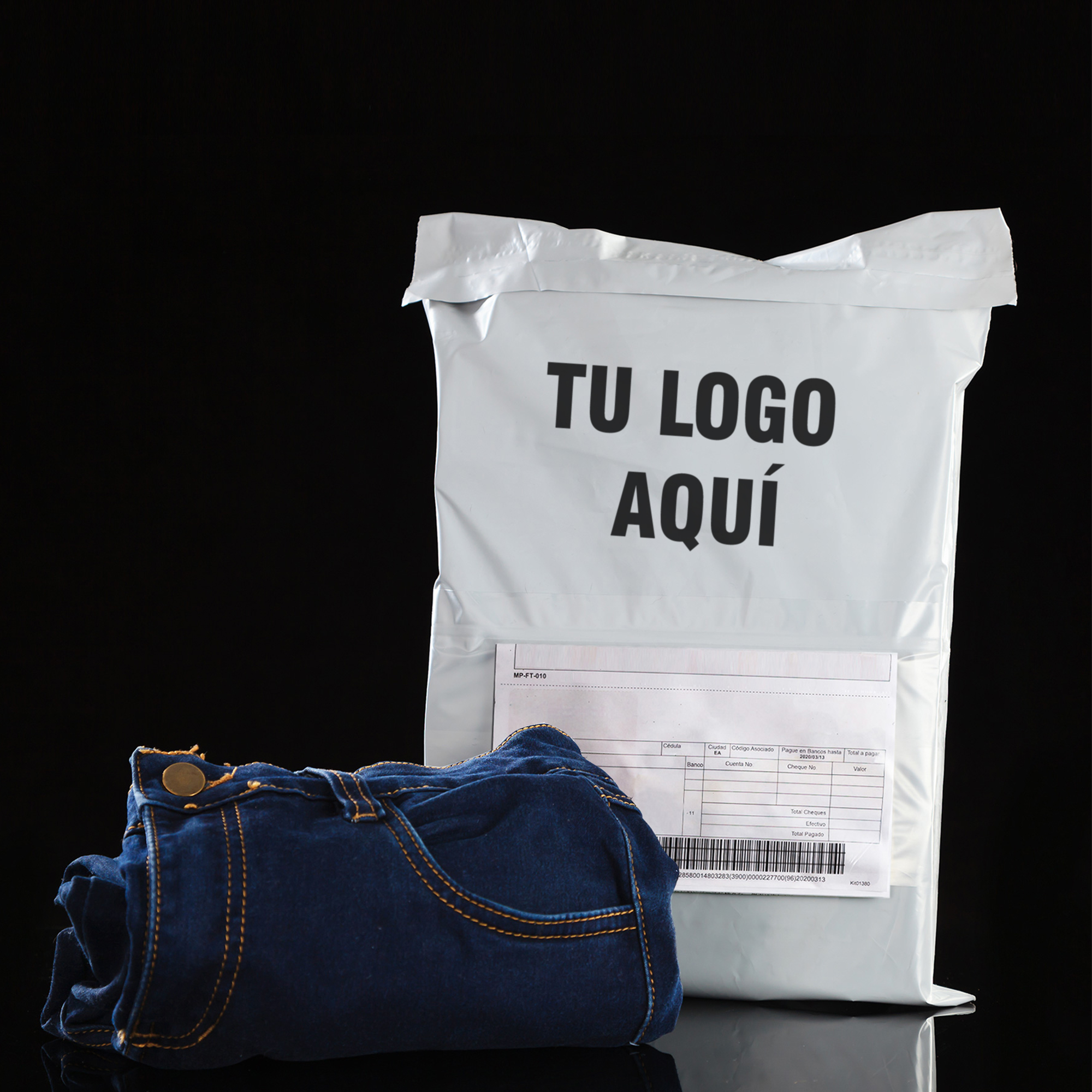 Bolsas blancas de seguridad PERSONALIZADAS biodegradables para ecommerce -  mensajería - Summit