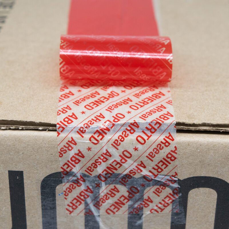 Cinta de seguridad roja para empaques y cajas (Pack x 7) - Imagen 3